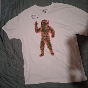 Billionaire Boys Club White Tee with Red Logo